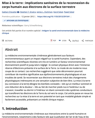 Se reconnecter à la terre : ce que montre la recherche